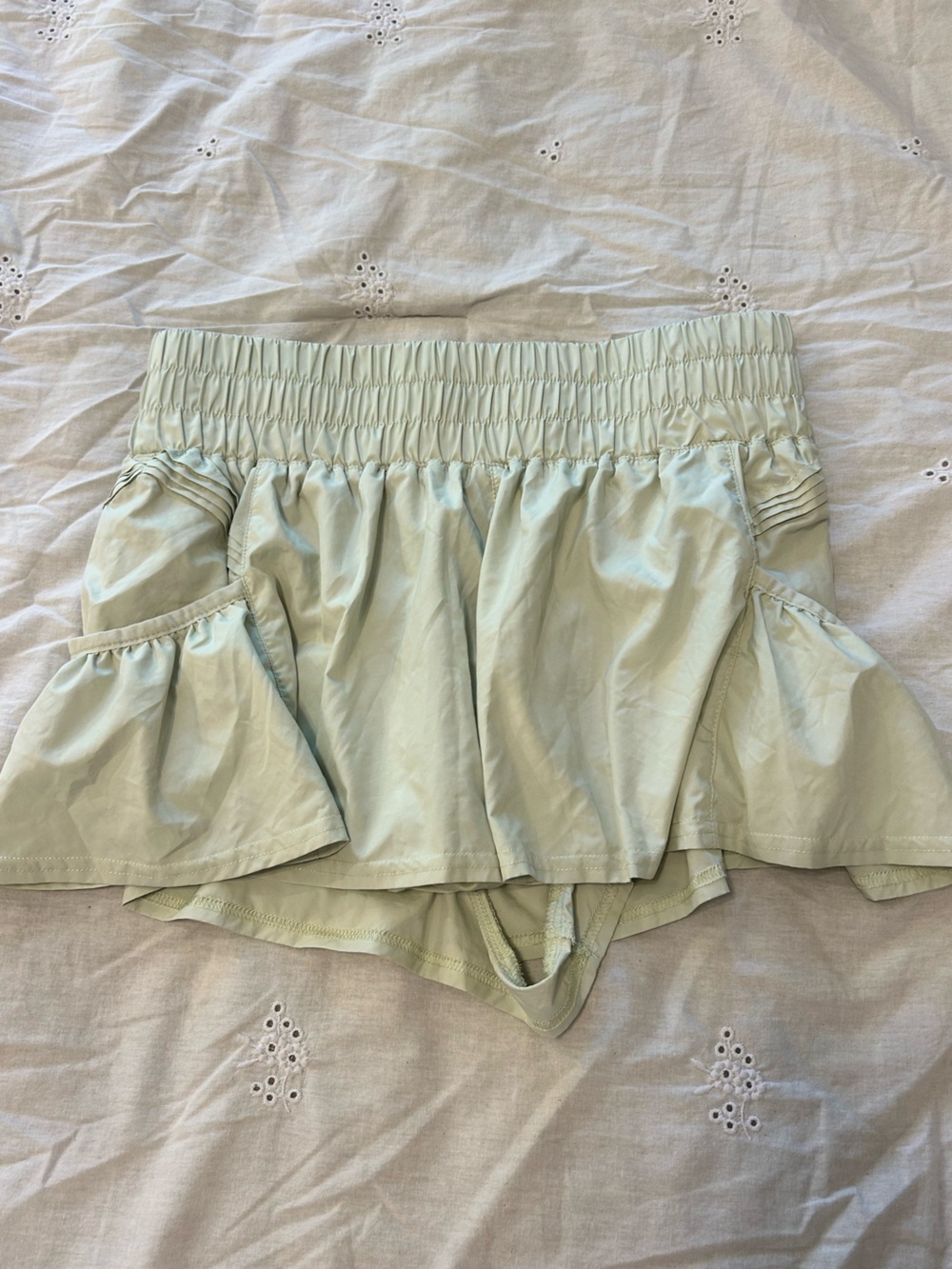 FP Movement Light Sage Get Your Flirt On Shorts